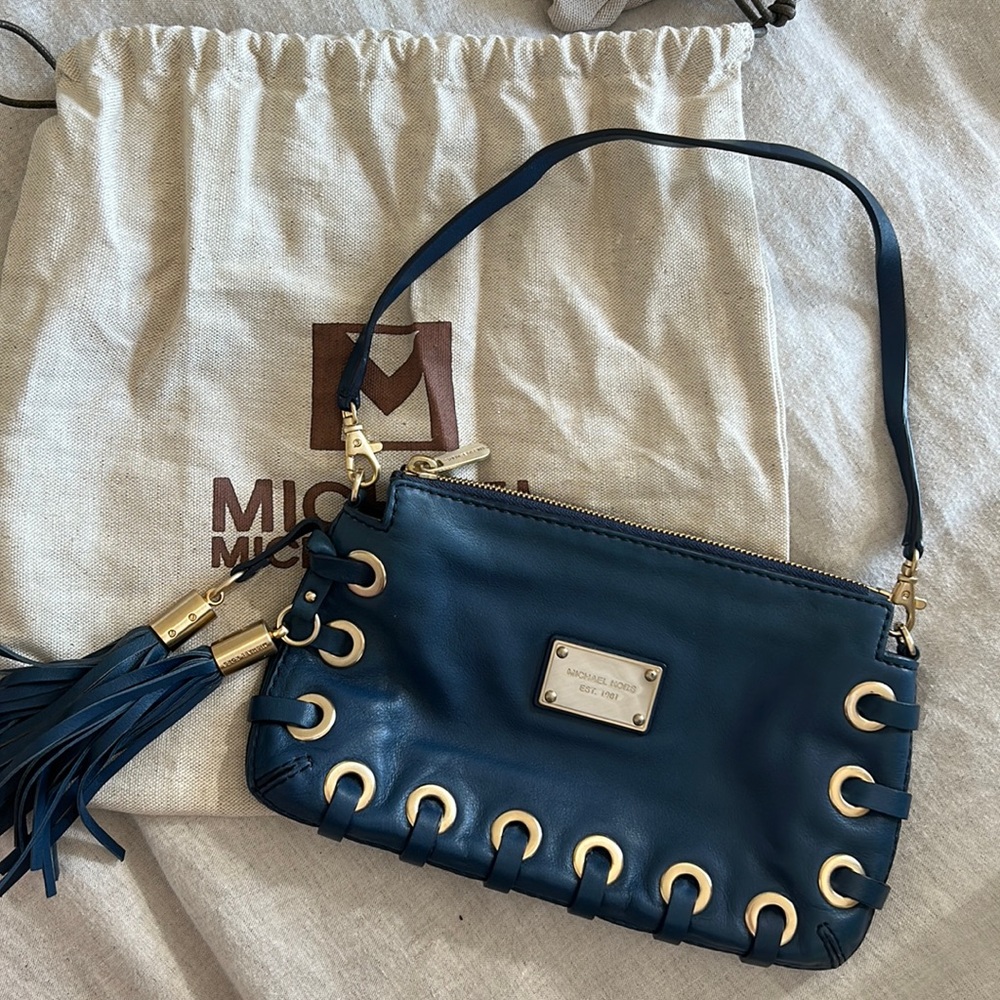 Michael Kors Navy Leather Purse